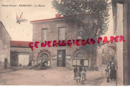 87- BESSINES - MAIRIE  BELLE CARTE COLORISEE  1906 - Bessines Sur Gartempe