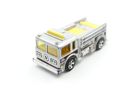 Hot Wheels Mattel Fire Eater Fire Truck Silver -  Issued 1976, Scale 1/64 - Matchbox (Lesney)