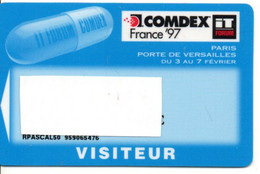 Carte Salon Magnétique COMDEX  Card Karte TBE (salon  55) - Ausstellungskarten