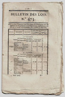 Bulletin Des Lois N°473 1821 Compagnie D'assurance Mutuelle Des Machines Et Mécaniques Contre L'incendie Rouen Eure - Décrets & Lois