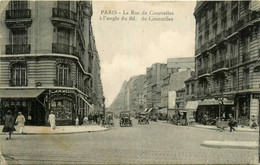 Paris * 8ème 17ème * La Rue De Courcelles * Automobile Voiture Ancienne * Commerces Magasins - Paris (08)