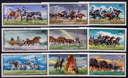 HUNGARY 1968 Horse Breeding MNH / **.  Michel 2423-31 - Nuevos