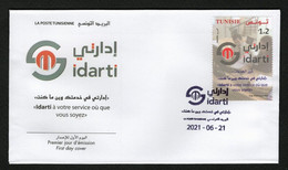 Tunisie 2021- Projet Des Maisons De Services "Idarti" FDC - Tunisia (1956-...)