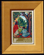 HUNGARY 1967 National Gallery Painting Block MNH / **.  Michel Block 61 - Ungebraucht