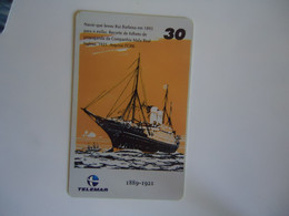 BRAZIL USED CARDS   BOATS SHIP   SHIPS - Boats