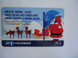 BRAZIL USED CARDS  CHRISTMAS NEW YEAR SANTA CLAUS - Christmas