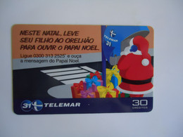 BRAZIL USED CARDS  CHRISTMAS NEW YEAR SANTA CLAUS - Kerstmis