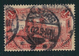 1902, 1 Mark O. Wz (26:17 Zähnungslöcher) Leichte Mängel, Siehe Befund Jäschke-Lantelme BPP - Used Stamps