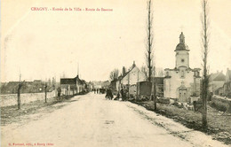 Chagny * La Route De Beaune , Entrée De La Ville * Roulotte Bohémiens - Chagny