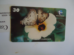 BRAZIL USED CARDS BUTTERFLIES - Butterflies