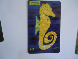 BRAZIL USED CARDS FISH FISHES MARINE LIFE - Fische