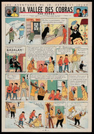 Une Page De Jo, Zette Et Jocko "La Vallée Des Cobras" Datant De 1955 Avec Bandeau Titre Inédit Dans La BD Actuelle. - Jo, Zette & Jocko