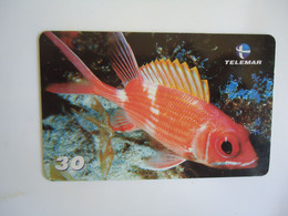 BRAZIL USED CARDS FISH FISHES MARINE LIFE - Peces