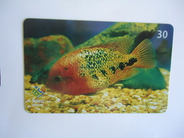 BRAZIL USED CARDS FISH FISHES MARINE LIFE - Vissen