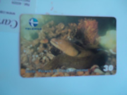 BRAZIL USED CARDS FISH FISHES MARINE LIFE - Fische