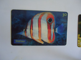 BRAZIL USED CARDS FISH FISHES MARINE LIFE - Poissons