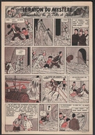 Une Page De Jo, Zette Et Jocko "Le Rayon Du Mystère" Datant De 1947 En Bichromie Avec Bandeau Titre Inédit En BD. - Jo, Zette & Jocko