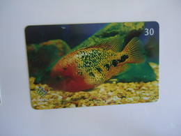 BRAZIL USED CARDS FISH FISHES MARINE LIFE - Fish