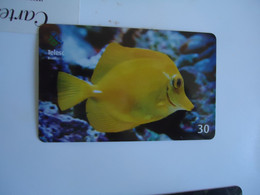 BRAZIL USED CARDS FISH FISHES MARINE LIFE - Peces