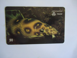 BRAZIL USED CARDS FISH FISHES MARINE LIFE - Fische
