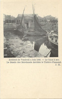 REF4492/ CP-PK Bruxelles Accident Du 4/6/1909 Bassin Des Marchands Derrière Le Théâtre Flamand MINT - Navigazione