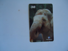 BRAZIL USED CARDS ANIMALS ELEPHANT - Oerwoud