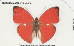 Sierra Leone, SRL-10, Cymothoe Hartigi, Butterfly, 2 Scans. - Papillons