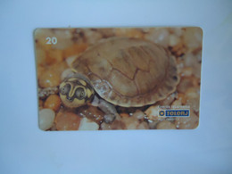 BRAZIL USED CARDS ANIMALS TURTLES - Tartarughe