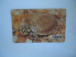 BRAZIL USED CARDS ANIMALS TURTLES - Turtles