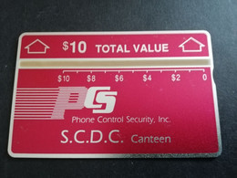 UNITED STATES USA AMERIKA $5,-+ $10,- Red - S.C.D.C. CANTEEN   L&G CARD 902A  MINT **5777** - [1] Hologrammkarten (Landis & Gyr)