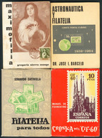 (1960ca). Conjunto De Diecisiete Libros, Catálogos Y Obras De Divulgación Filatélica, Publicados Entre 1960 Y 1980, Dest - Other & Unclassified