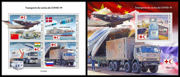 S. TOME & PRINCIPE 2021 - COVID-19 Vaccine, Planes. M/S + S/S. Official Issue [ST210233] - Flugzeuge