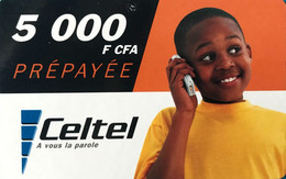 BURKINA FASO  -  Recharge  - Celtel - 5000 F CFA - Burkina Faso