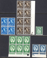 Northern Ireland 1958-69 Mint No Hinge, Sc# ,SG NI2,NI4,NI5,NI6,NI8 - Irlande Du Nord