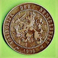 PAYS BAS / 2 1/2 CENT / 1905 - 2.5 Centavos