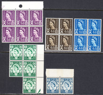 Scotland 1958-70 Mint No Hinge, Sc# ,SG S1,S2,S5,S6,S9 - Escocia
