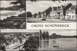 Gross Schönebeck, Stadtansichten, Bootsanlegestelle, Gelaufen - Gross Schönebeck