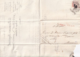 1812 - DEPARTEMENT CONQUIS : 111 LE TARO - LETTRE PROCUREUR IMPERIAL De FIORENZOLA (MARQUE RARE SIGNEE !) - 1792-1815: Veroverde Departementen