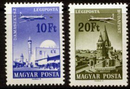 HUNGARY 1967 Airmail Definitive 10 And 20 Ft. MNH / **.  Michel 2315+16 - Unused Stamps
