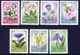 HUNGARY 1967 Carpathian Flowers Used.  Michel 2307-13 - Used Stamps