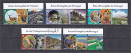 Portugal 2021 Áreas Protegidas Protected Zones Protégées Algarve Serra Da Estrela Aire Candeiros Mountain Upper Line - Unused Stamps