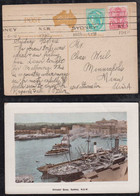 New South Wales Australia 1912 Picture Postcard SYDNEY To MINNEAPOLIS USA Circular Quay - Storia Postale