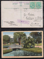New South Wales Australia 1912 Picture Postcard SYDNEY To Sedlčany Czechia Austria PER ENGLISH MAIL - Covers & Documents
