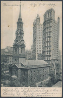 St. Paul's Church, New York - Posted 1909 - Iglesias