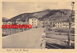 POPOLI - VIALE BRUNO BUOZZI F/GRANDE VIAGGIATA  1954   ANIMAZIONE - Pescara