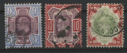 N° 115 à 117 "Edmond VII" Oblitérés Cote 160 €. - Used Stamps