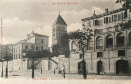 St Gaudens - Le Boulevard Du Midi - Escalier Et Clocher De L’église - Café Français - Saint Gaudens