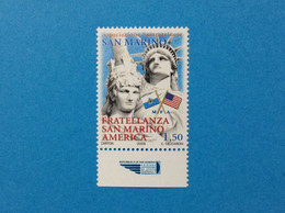 2008 SAN MARINO FRANCOBOLLO NUOVO STAMP NEW MNH** ASSOCIAZIONE FRATELLANZA SAN MARINO AMERICA - Unused Stamps