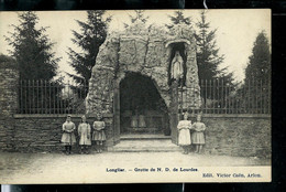 CP ( Longlier : Grotte De N.D. De Lourdes) Obl. LONGLIER  1909 - Rural Post