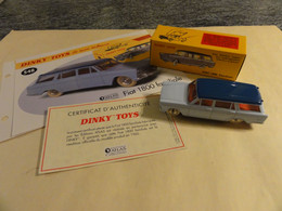 DINKY ATLAS 548 FIAT 1800 Familial(certificat + Fiche) - Dinky